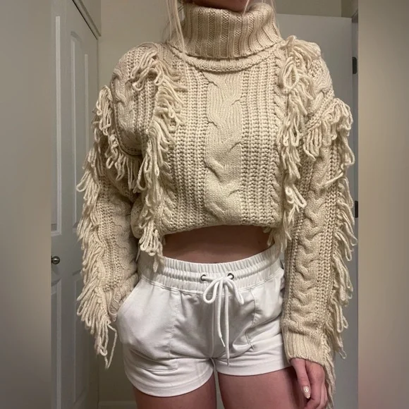 Forever 21 Sweaters Forever2 Fringe Knit Sweater Poshmark